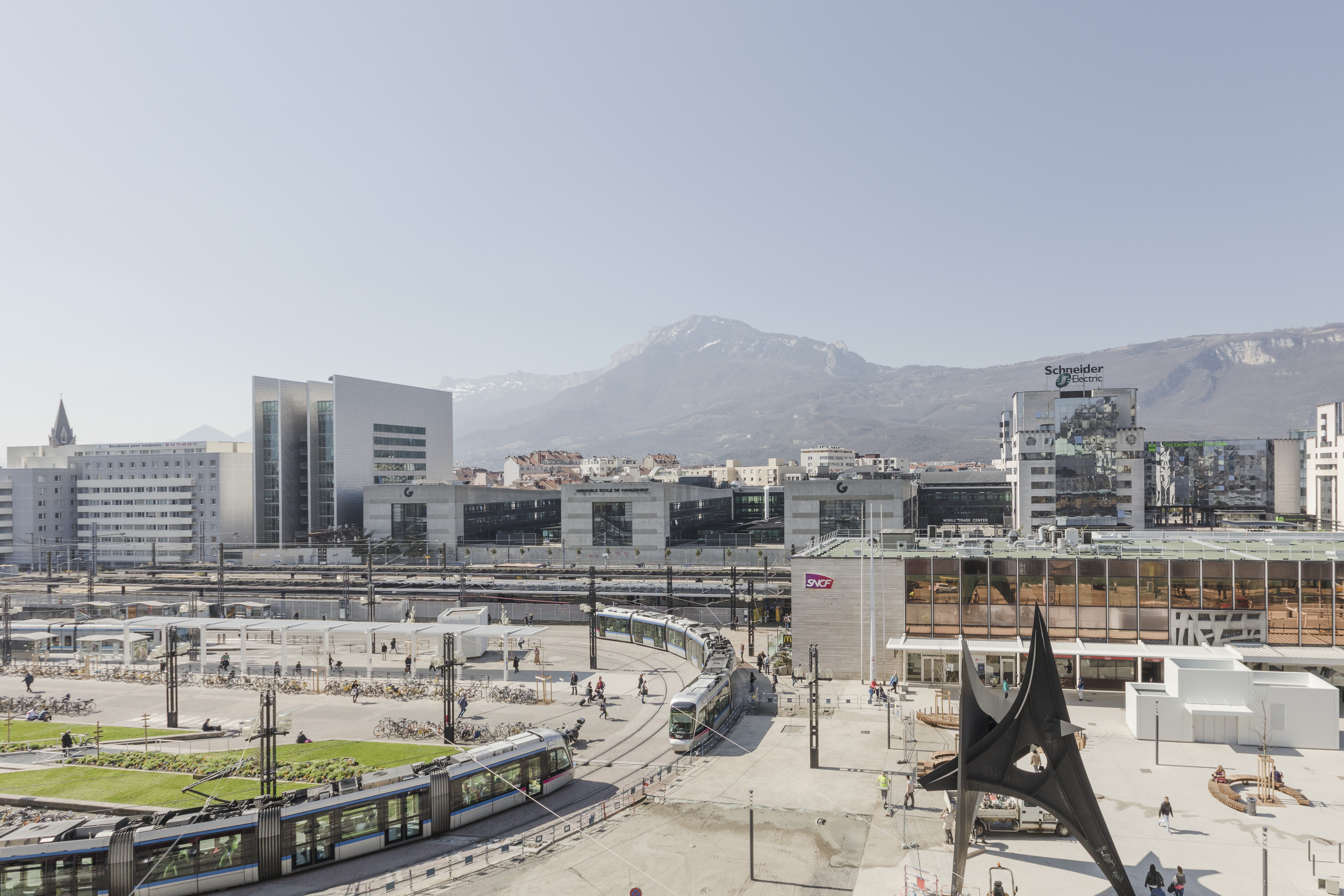 Visuel du pôle multimodal de la gare de Grenoble