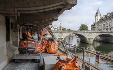 Travaux en gare de Saint-Michel Notre Dame