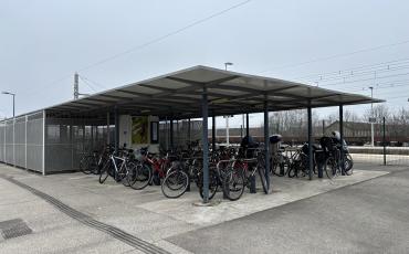 Parking vélos couvert