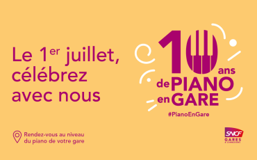 10 ans du piano en gare