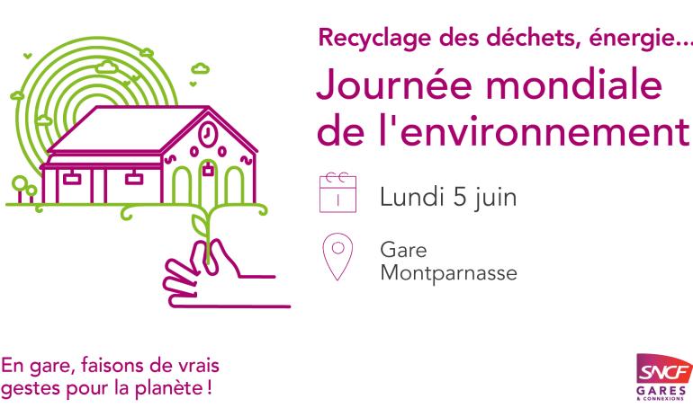 Journée Mondiale De L Environnement Gare Montparnasse Gares And Connexions