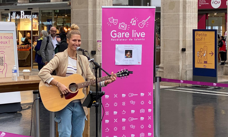 Concert en Gare de L'Est à la veille des vacances de la Toussaint le 18 octobre 2024