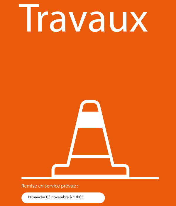 Travaux en gare de Vannes avec une remise en service prévue le 3 novembre à 13h05